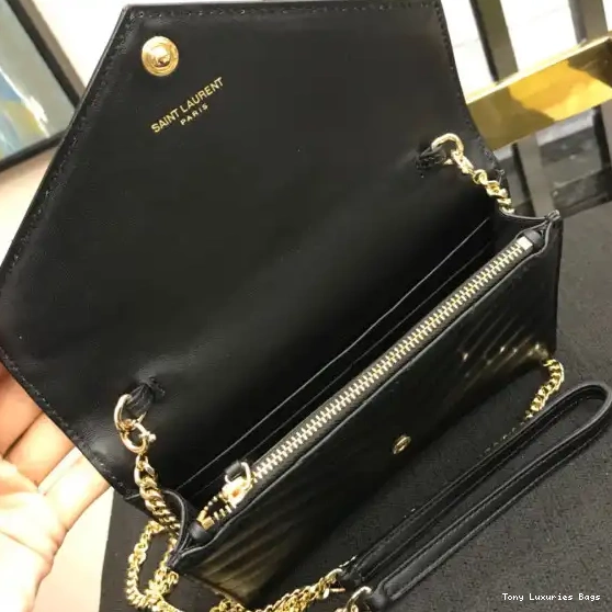 Tony Luxuries CHAIN MATELASSÉ WALLET YSL CASSANDRE 0706